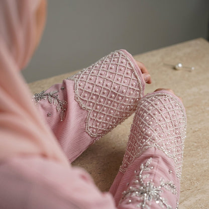 Handwork Blush Pearl abaya