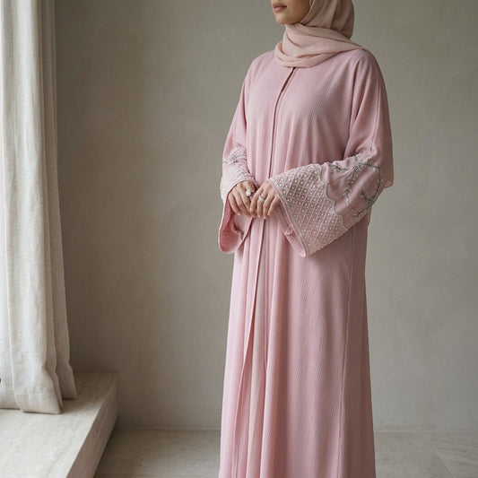 Handwork Blush Pearl abaya